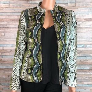 Louben Snake Print Jacket Size 8
